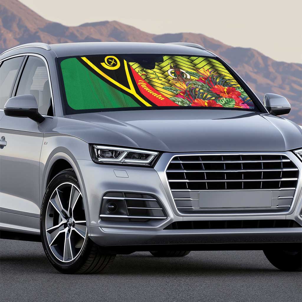 Vanuatu Constitution Day Auto Sun Shade Long Live Vanuatu - Polynesian Pride