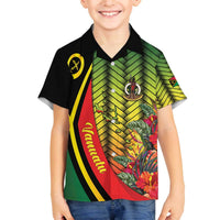 Vanuatu Constitution Day Family Matching Off The Shoulder Long Sleeve Dress and Hawaiian Shirt Long Live Vanuatu LT05 Son's Shirt Colorful - Polynesian Pride