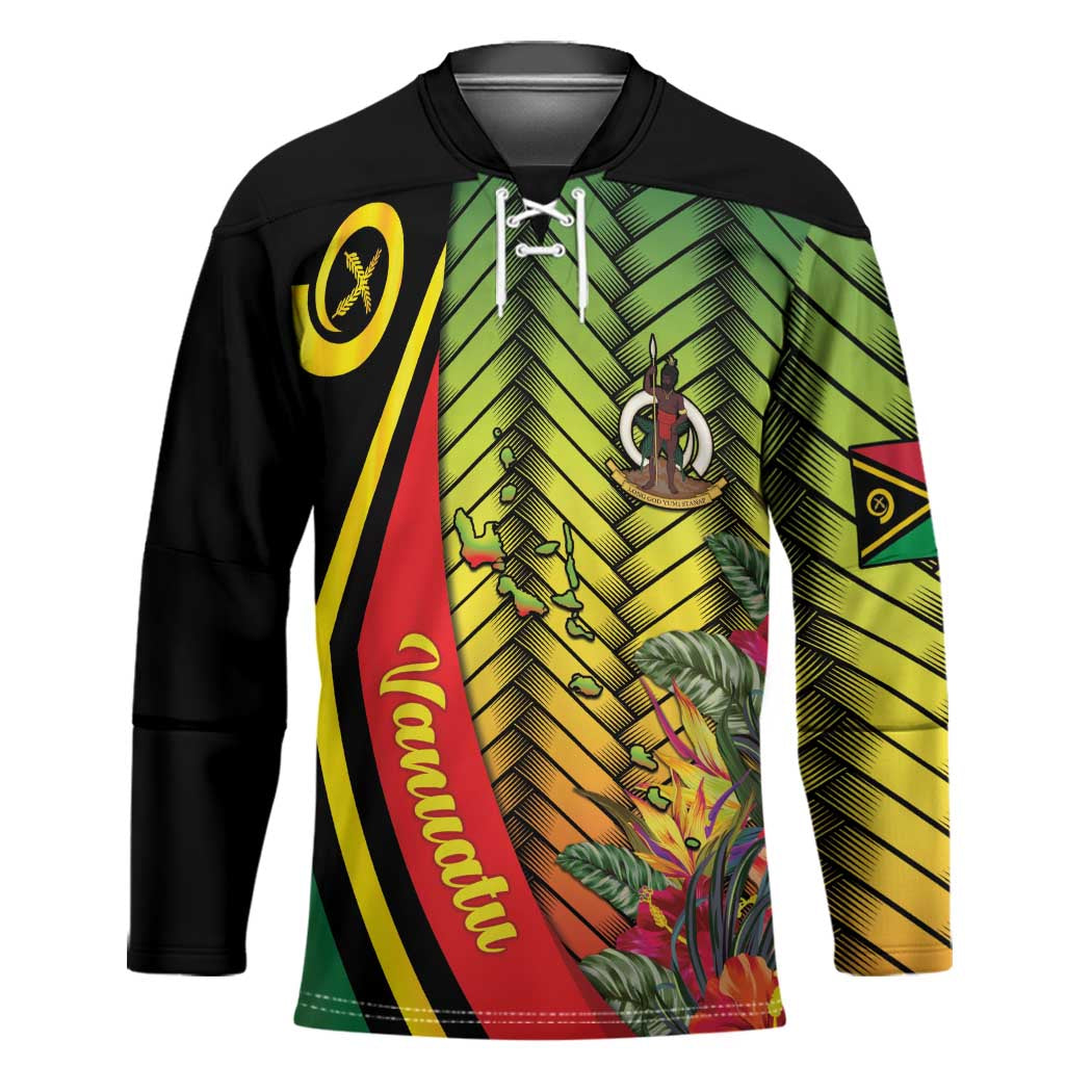 Vanuatu Constitution Day Hockey Jersey Long Live Vanuatu - Polynesian Pride