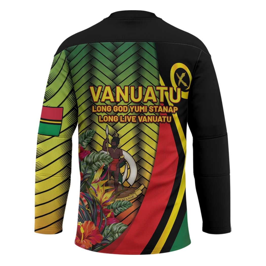Vanuatu Constitution Day Hockey Jersey Long Live Vanuatu - Polynesian Pride