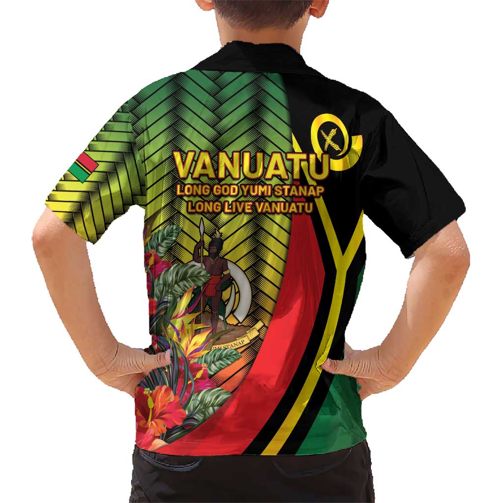 Vanuatu Constitution Day Kid Hawaiian Shirt Long Live Vanuatu - Polynesian Pride