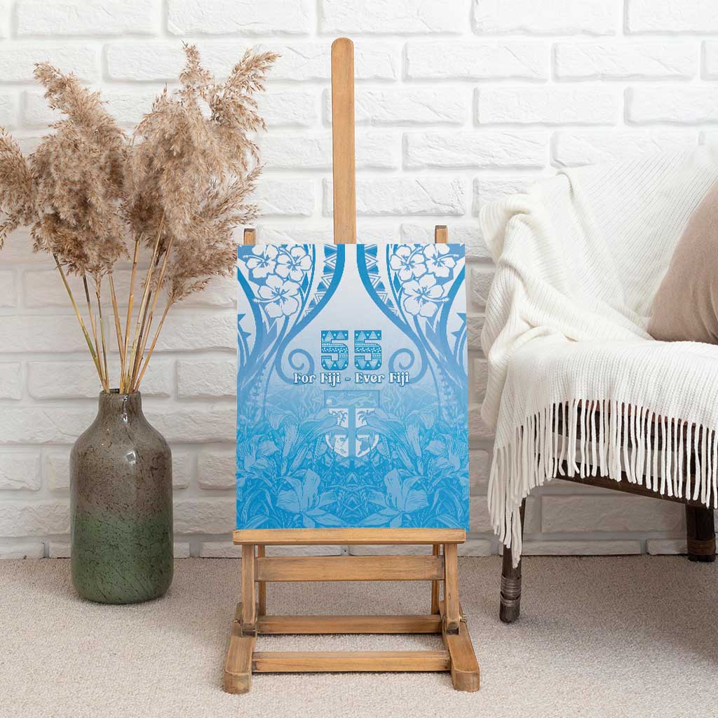 Fiji Day Canvas Wall Art 55th Anniversary Forever Fiji - Polynesian Pride