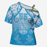 Fiji Day Cross Shoulder Shirt 55th Anniversary Forever Fiji - Polynesian Pride