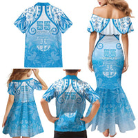 Fiji Day Family Matching Mermaid Dress and Hawaiian Shirt 55th Anniversary Forever Fiji LT05 - Polynesian Pride