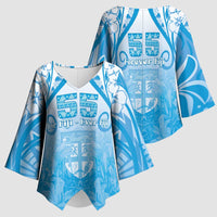Fiji Day Kimono Sleeve Blouse 55th Anniversary Forever Fiji - Polynesian Pride