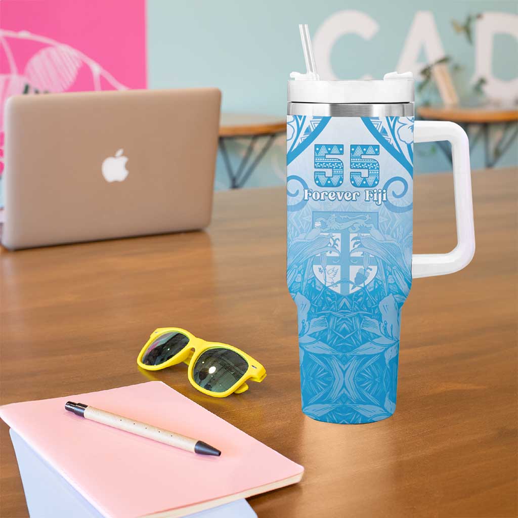 Fiji Day Tumbler With Handle 55th Anniversary Forever Fiji - Polynesian Pride