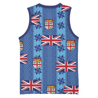 Fiji Masi Tapa Basketball Jersey Coat Of Arms - Polynesian Pride