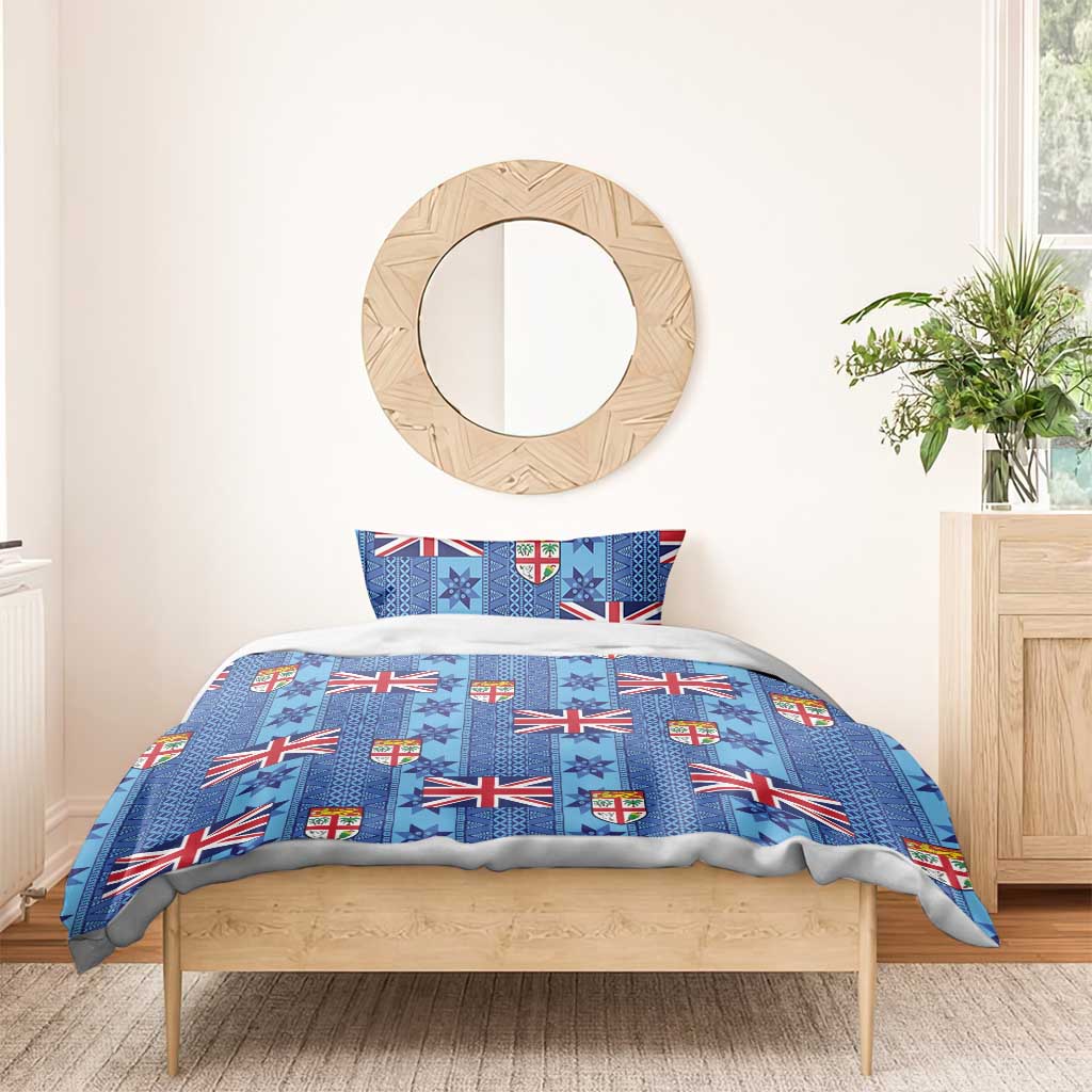 Fiji Masi Tapa Bedding Set Coat Of Arms - Polynesian Pride