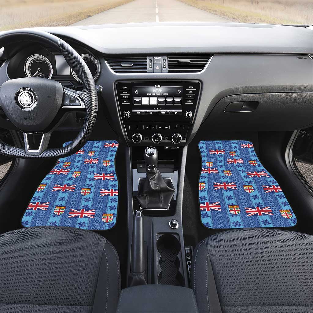 Fiji Masi Tapa Car Mats Coat Of Arms - Polynesian Pride