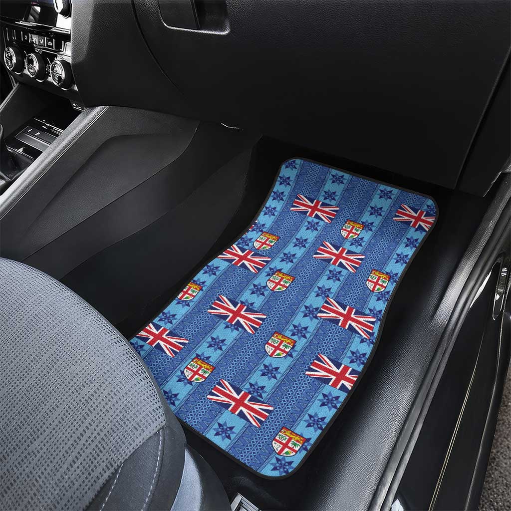 Fiji Masi Tapa Car Mats Coat Of Arms - Polynesian Pride