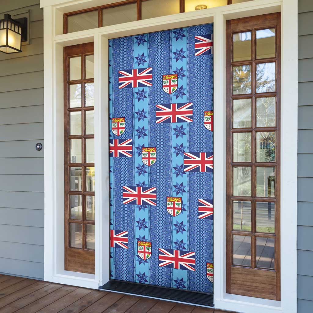 Fiji Masi Tapa Door Cover Coat Of Arms - Polynesian Pride