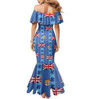 Fiji Masi Tapa Family Matching Mermaid Dress and Hawaiian Shirt Coat Of Arms LT05 - Polynesian Pride