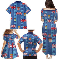 Fiji Masi Tapa Family Matching Puletasi and Hawaiian Shirt Coat Of Arms - Polynesian Pride