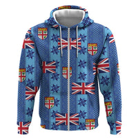 Fiji Masi Tapa Hoodie Coat Of Arms - Polynesian Pride