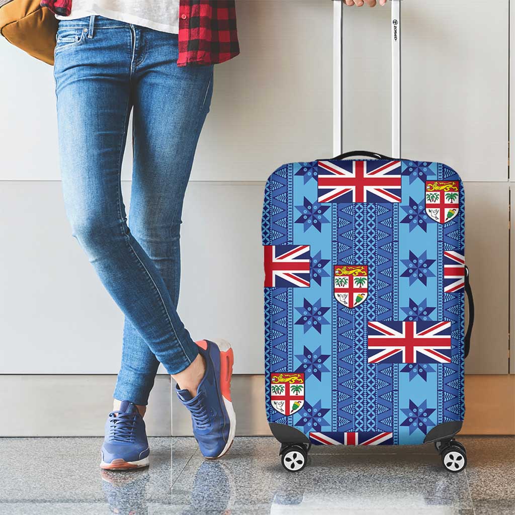 Fiji Masi Tapa Luggage Cover Coat Of Arms - Polynesian Pride