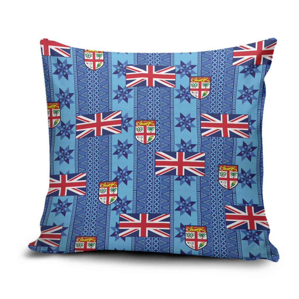 Fiji Masi Tapa Pillow Cover Coat Of Arms - Polynesian Pride