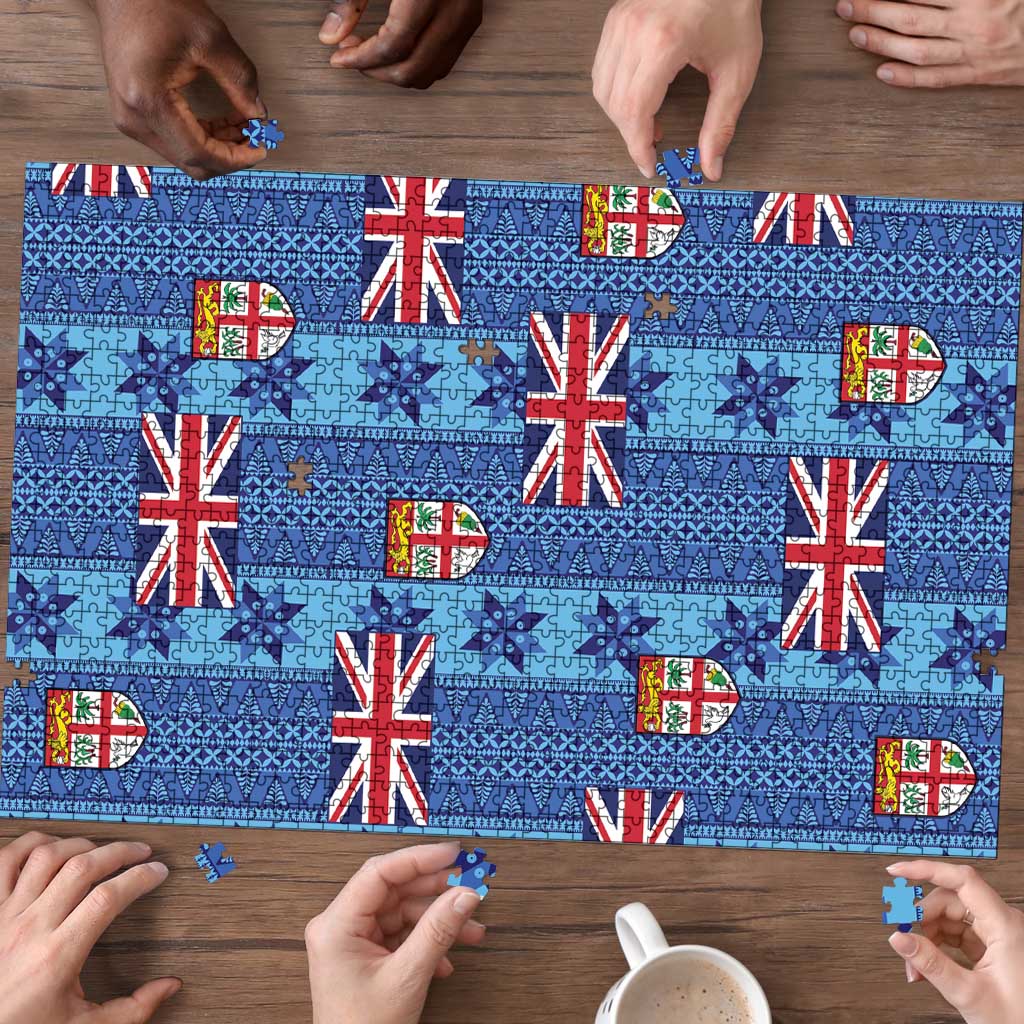 Fiji Masi Tapa Puzzle Coat Of Arms - Polynesian Pride