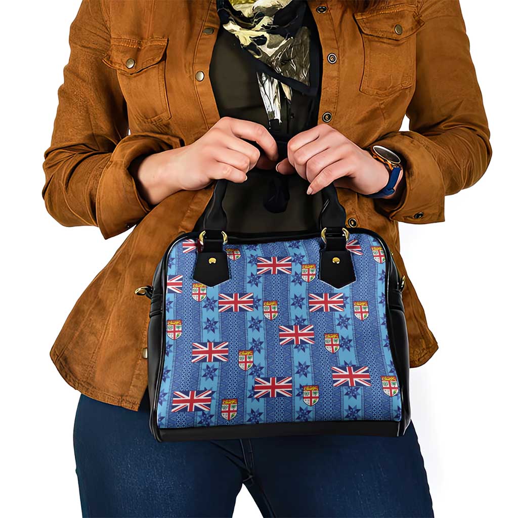 Fiji Masi Tapa Shoulder Handbag Coat Of Arms - Polynesian Pride