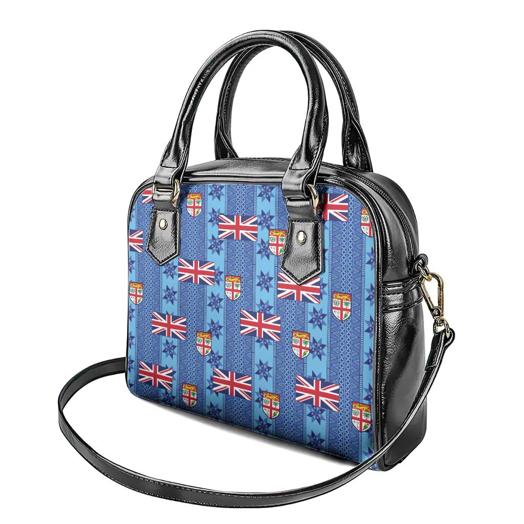 Fiji Masi Tapa Shoulder Handbag Coat Of Arms - Polynesian Pride