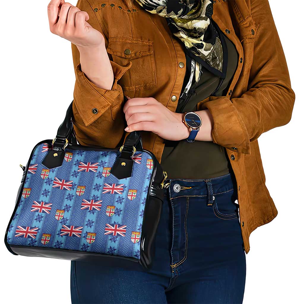 Fiji Masi Tapa Shoulder Handbag Coat Of Arms - Polynesian Pride