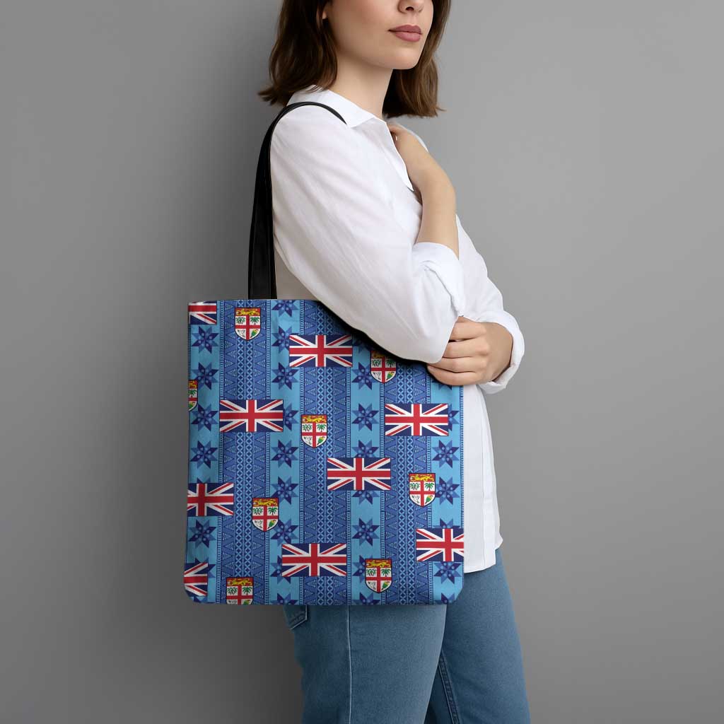 Fiji Masi Tapa Tote Bag Coat Of Arms - Polynesian Pride