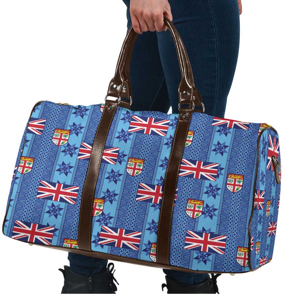 Fiji Masi Tapa Travel Bag Coat Of Arms - Polynesian Pride