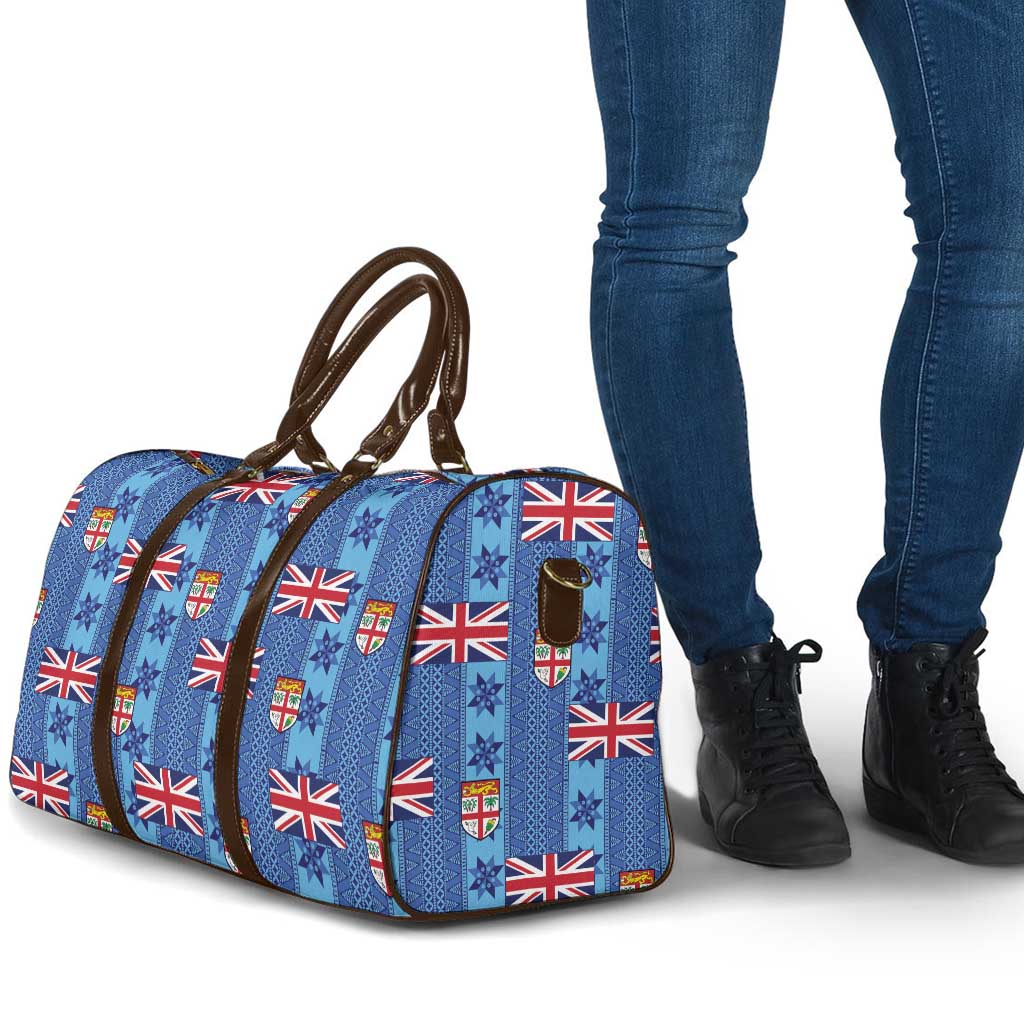 Fiji Masi Tapa Travel Bag Coat Of Arms - Polynesian Pride