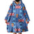Fiji Masi Tapa Wearable Blanket Hoodie Coat Of Arms - Polynesian Pride