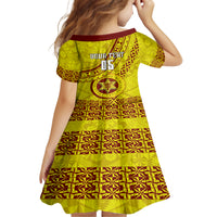 Custom Tonga High School Family Matching Tank Maxi Dress and Hawaiian Shirt Tongan Kupesi Pattern LT05 - Polynesian Pride