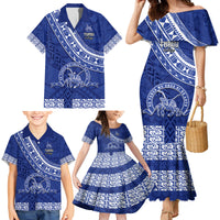 Custom Tupou College Family Matching Mermaid Dress and Hawaiian Shirt Tongan Kupesi Pattern LT05 - Polynesian Pride