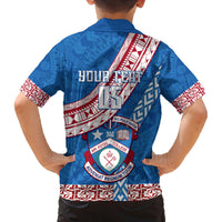 Custom Apifoou College Family Matching Puletasi Dress and Hawaiian Shirt Tongan Kupesi Pattern LT05 - Polynesian Pride