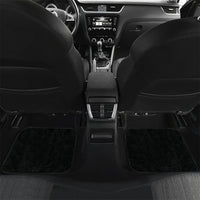New Zealand Black Robin Car Mats Karure Maori Koru Art Tattoo LT05 Set 2pcs - Back Green - Polynesian Pride