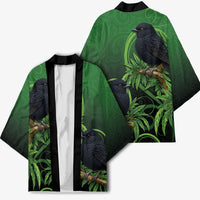 New Zealand Black Robin Kimono Karure Maori Koru Art Tattoo LT05 - Polynesian Pride