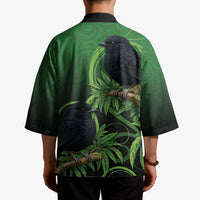 New Zealand Black Robin Kimono Karure Maori Koru Art Tattoo LT05 - Polynesian Pride