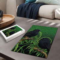 New Zealand Black Robin Puzzle Karure Maori Koru Art Tattoo LT05 - Polynesian Pride