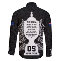Custom New Zealand Rugby Family Matching Long Sleeve Bodycon Dress and Hawaiian Shirt The Haka With Champions Cup LT05 - Polynesian Pride