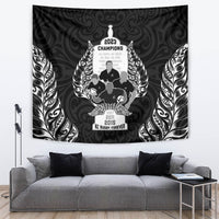 New Zealand Rugby Tapestry The Haka With Champions Cup LT05 - Polynesian Pride