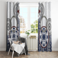 Hawaii Window Curtain Barkcloth Pattern Vintage Style LT05 - Polynesian Pride