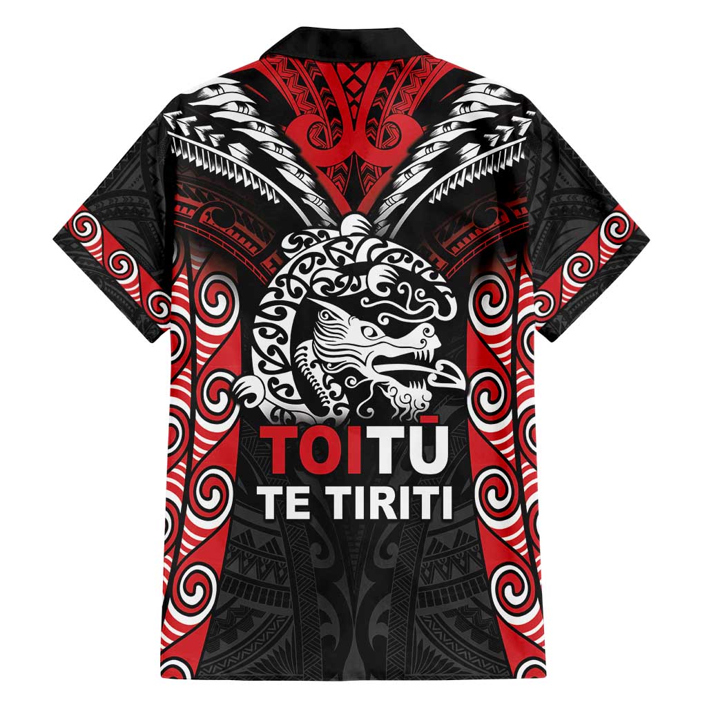 Aotearoa Mana Maori Family Matching Off Shoulder Maxi Dress and Hawaiian Shirt Toitu Te Tiriti LT05 - Polynesian Pride