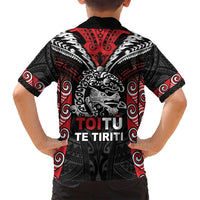 Aotearoa Mana Maori Family Matching Summer Maxi Dress and Hawaiian Shirt Toitu Te Tiriti LT05 - Polynesian Pride