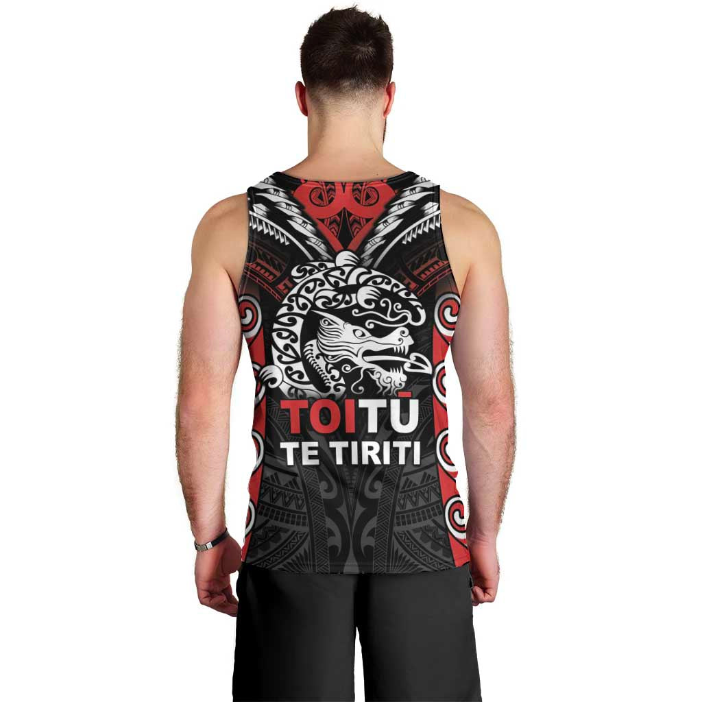 Aotearoa Mana Maori Men Tank Top Toitu Te Tiriti