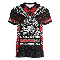 Aotearoa Mana Maori Women V-Neck T-Shirt Toitu Te Tiriti