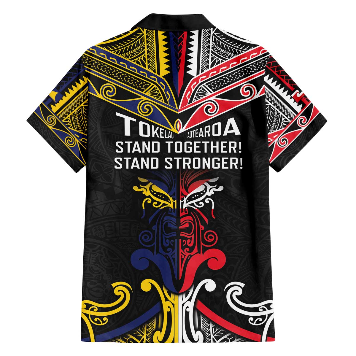 Tokelau And Aotearoa Family Matching Off The Shoulder Long Sleeve Dress and Hawaiian Shirt Together For Te Tiriti O Waitangi LT05 - Polynesian Pride