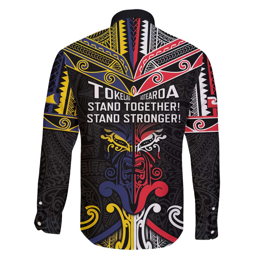 Tokelau And Aotearoa Family Matching Off Shoulder Short Dress and Hawaiian Shirt Together For Te Tiriti O Waitangi LT05 - Polynesian Pride
