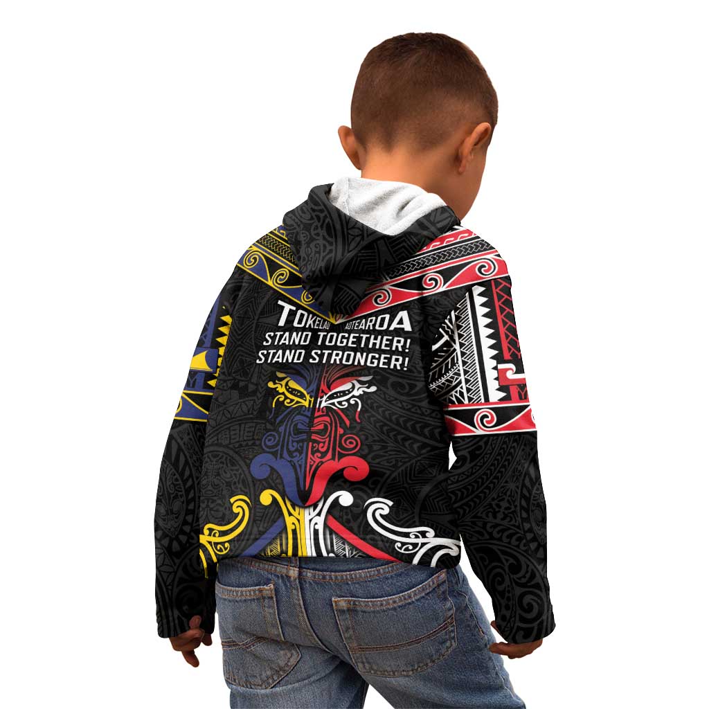 Tokelau And Aotearoa Kid Hoodie Together For Te Tiriti O Waitangi