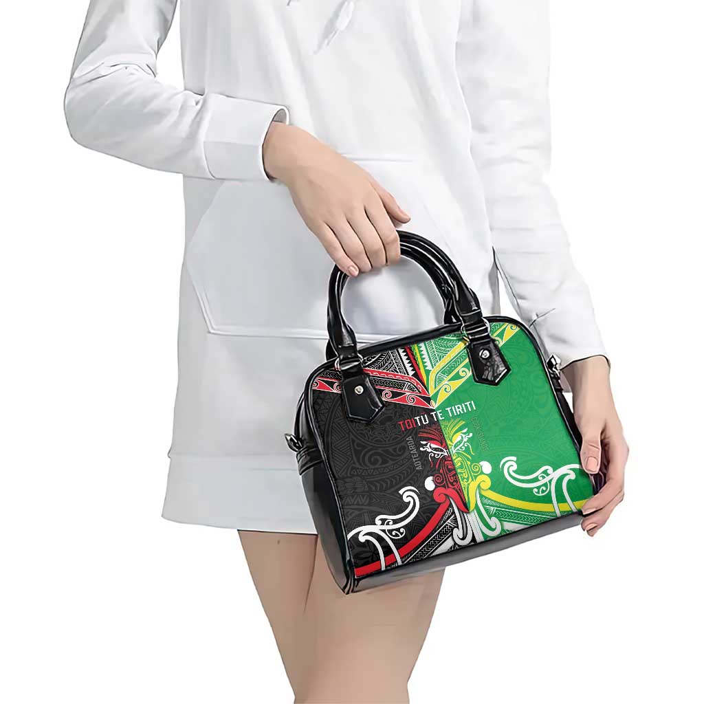 Cook Islands And Aotearoa Shoulder Handbag Together For Te Tiriti O Waitangi