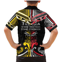 Niue And Aotearoa Family Matching Mermaid Dress and Hawaiian Shirt Together For Te Tiriti O Waitangi LT05 - Polynesian Pride
