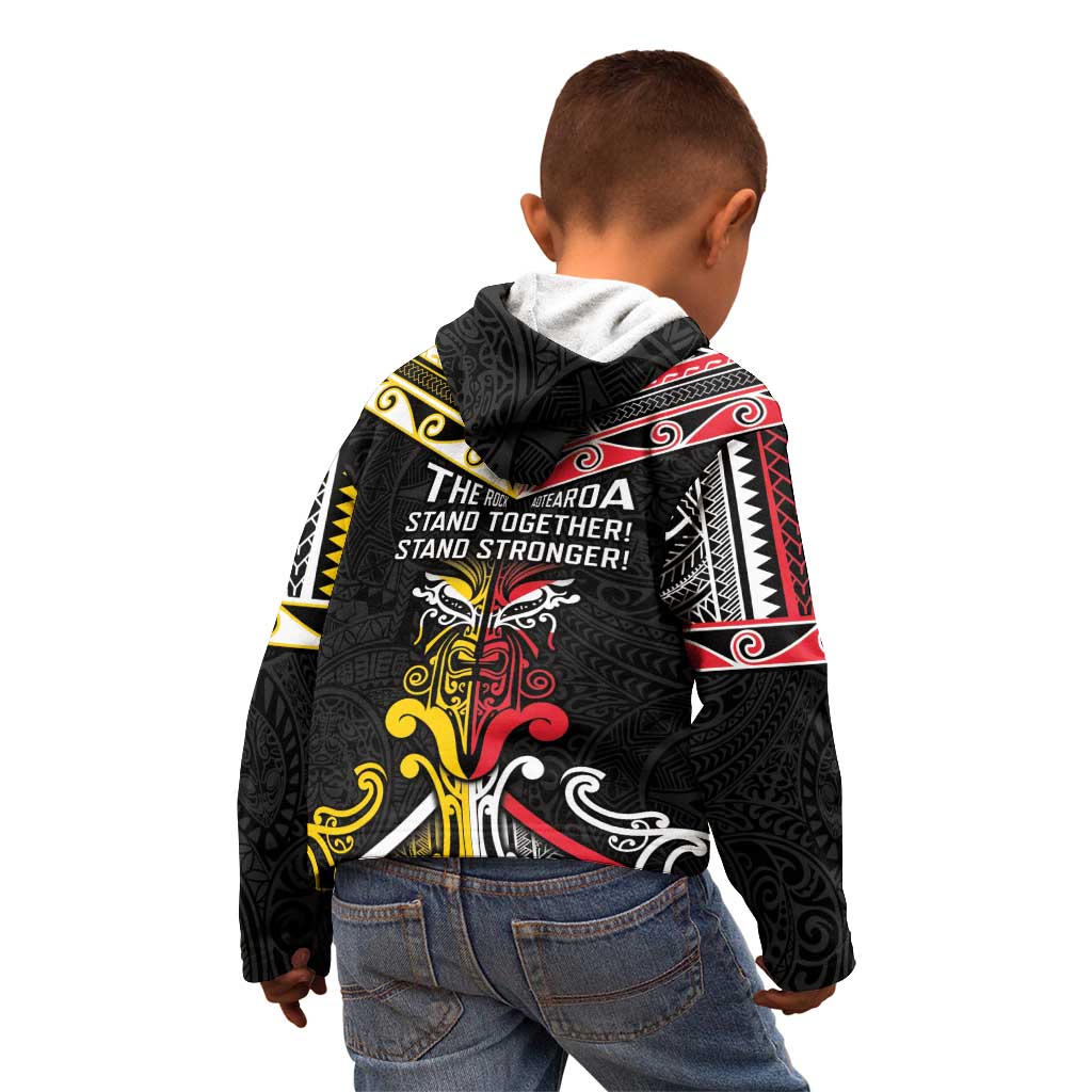 Niue And Aotearoa Kid Hoodie Together For Te Tiriti O Waitangi