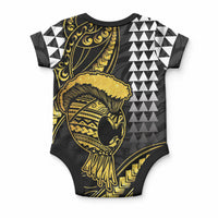 Hawaii Ikaika Warrior Helmet Baby Onesie Gold Style LT05 - Polynesian Pride