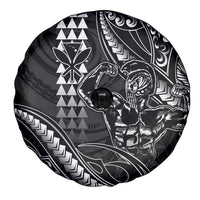 Hawaii Ikaika Warrior Helmet Spare Tire Cover Black Tribal Tattoo LT05 - Polynesian Pride